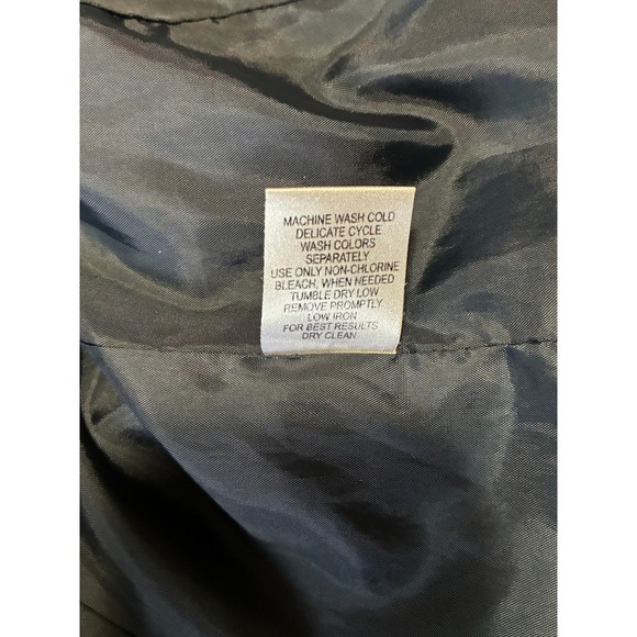 Emily Womens Blazer Jacket Dark Gray One Button Office Career‎ Size 8 - Picture 5 of 10